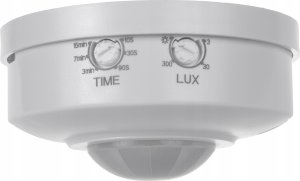 Maclean Czujnik ruchu PIR Maclean, zasięg 6m, sufitowy, max. obciążenie 1200W, IP20, MCE314 W 2