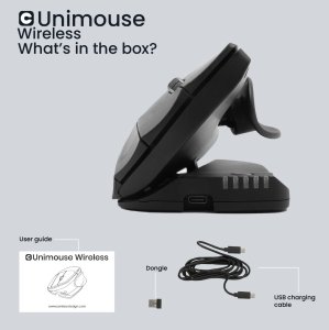 Mysz Contour UniMouse wireless Bluetooth praworęczny czarny 9