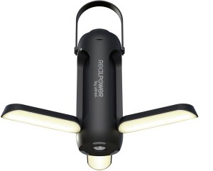 Lampa stołowa Realpower RealPower LED outdoor Light 190,solar,schwarz,6.000mAh 3