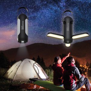 Lampa stołowa Realpower RealPower LED outdoor Light 190,solar,schwarz,6.000mAh 4