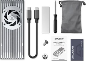 Kieszeń Graugear GRAUGEAR externes        Gehäuse M.2 NVMe mit Lüfter 20Gbit 3
