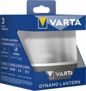 Varta Varta Laterne Dynamo Lantern mit Kurbel zum Aufladen 2