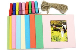 LoveInstant Zestaw 5w1 Akcesoria Etui Album Naklejki Ramki Statyw Do Fuji Instax Pal / Biały 9