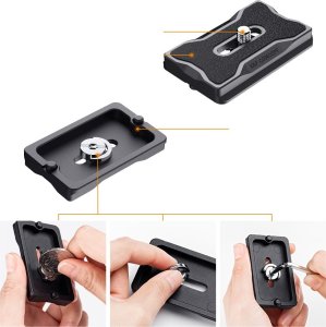 Kf 2 Szybkozłączka Płytka Mocowanie Statyw Statywowa Arca Swiss 1/4"" 60mm K&f / Kf31.031 6