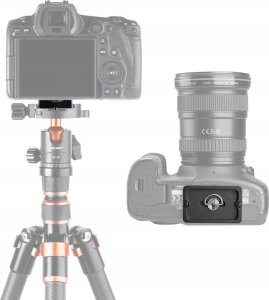 Kf 2 Szybkozłączka Płytka Mocowanie Statyw Statywowa Arca Swiss 1/4"" 60mm K&f / Kf31.031 8