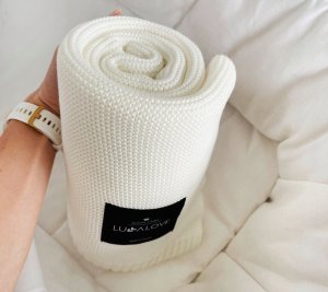 LullaLove Lullalove, Bambusowy koc - kokos, splot klasyczny 3