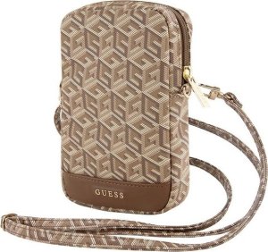 Guess Guess Zip GCube Bottom Stripe - Torebka na telefon (brązowy) 1