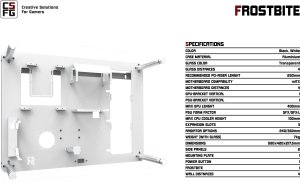 Obudowa CSFG CSFG Frostbite Wandgehäuse - weiß, Micro-ITX 1