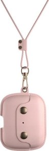 Woodcessories Woodcessories AirCase AirPod Pro Leather Necklace Case Old Rose 1