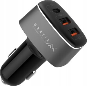 Montis Ładowarka samochodowa 2x USB Typu A + USB Typu C 56W MT125 Montis 2
