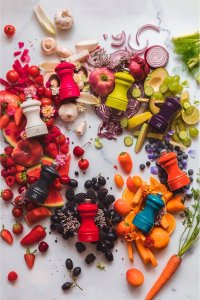 Młynek do przypraw Peugeot Peugeot Bistro salt mill 10 cm passion red lacquered wood 4