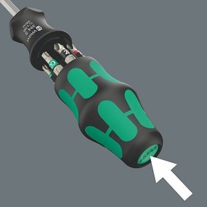 Zestaw narzędzi Wera Wera bit set Kraftform Kompakt 27 XL Universal 1 (black/green, 7 pieces, integrated magazine) 4