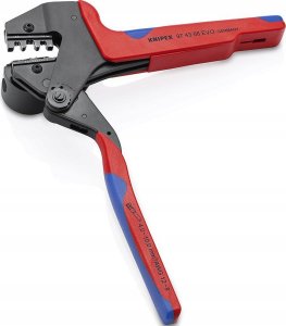 Knipex KNIPEX Crimping system pliers 97 43 66 EVO, crimping pliers (red/blue, for MC4 EVO 2 solar connectors) 3