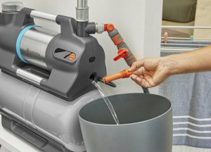 Gardena GARDENA domestic waterworks 5600 SilentComfort, pump (grey/stainless steel, 900 watts, Bluetooth, model 2023) 4