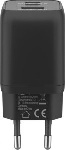 Ładowarka Goobay USB-C PD multiport fast charger Nano 65 Watt (black, 1x USB-A, 2x USB-C PD, GaN technology) 3