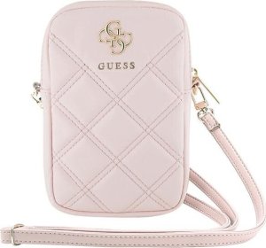 Guess Guess Zip Quilted 4G - Torebka na telefon (różowy) 2