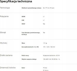 Projektor Philips Philips NeoPix 130 Smart szary 6