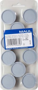 Maul Industriemagnet rund 29mm 10 Stück grau 7