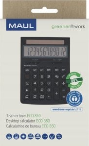 Kalkulator Maul MAUL Taschenrechner ECO 850, 12 Stellen schwarz 1