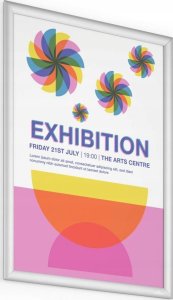 Durable DURABLE Klapprahmen Aluminium A2 silber 2