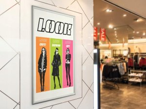 Durable DURABLE Klapprahmen Aluminium A1 silber 9