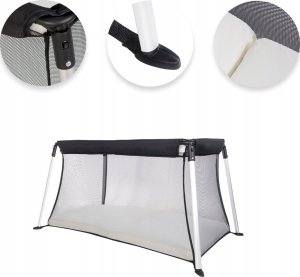 Luna Bambini Luna Bambini, Lekkie łóżeczko turystyczne, czarne 2