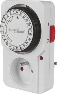 GreenBlue Włącznik czasowy - timer mechaniczny GreenBlue, 48 programów, max. obciążenie 16A, IP20, GB360 E 2