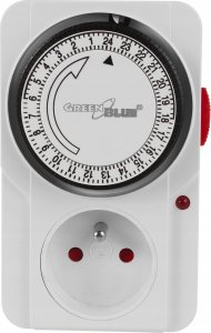 GreenBlue Włącznik czasowy - timer mechaniczny GreenBlue, 48 programów, max. obciążenie 16A, IP20, GB360 E 4