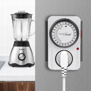 GreenBlue Włącznik czasowy - timer mechaniczny GreenBlue, 48 programów, max. obciążenie 16A, IP20, GB360 E 5