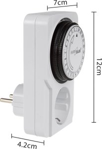 GreenBlue Włącznik czasowy - timer mechaniczny GreenBlue, 48 programów, max. obciążenie 16A, IP20, GB360 F 8