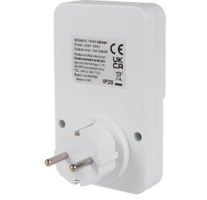 GreenBlue Włącznik czasowy - timer mechaniczny GreenBlue, 48 programów, max. obciążenie 16A, IP20, GB360 F 9