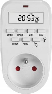 GreenBlue Włącznik czasowy - timer cyfrowy GreenBlue,  max. obciążenie 16A, IP20, GB362 E 2