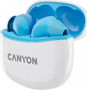 Słuchawki Canyon CANYON Słuchawki dokanałowe TWS-5 Etui Niebieskie 2