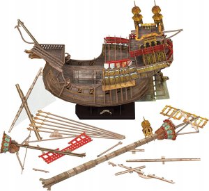 Harry Potter Harry Potter - Puzzle 3D 207 elementów w ozdobnym pudełku (Statek Durmstrang) 8