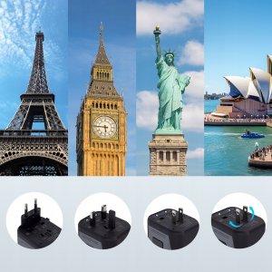 ExtraLink Extralink Smart Life dla podróżnych EU/UK/USA/AU/CH + USB-C USB-A 3