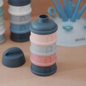 . BEABA Pojemniki na mleko w proszku 4 komory mineral grey/pink (opakowanie zbiorcze 6 szt.) 5