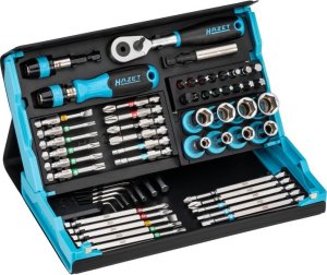 Hazet Hazet SmartCase socket and bit set 2200SC-32, 59 pieces (black/blue, 1/4, with reversible ratchet) 2