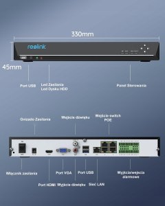 Rejestrator Reolink Reolink RLN 36, network video recorder (black, 36 channels) 2