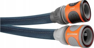 Gardena GARDENA textile hose Liano Xtreme 1/2, 15 meter set (dark grey/orange, model 2023, incl. cleaning syringe, 2 tap connectors) 1