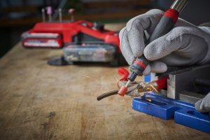 Einhell Einhell cordless grinding / engraving tool (stat) TE-MT 18/34 Li-Solo, straight grinder (red/black, without battery and charger) 8