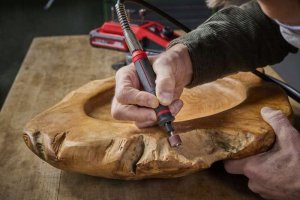 Einhell Einhell cordless grinding / engraving tool (stat) TE-MT 18/34 Li-Solo, straight grinder (red/black, without battery and charger) 10