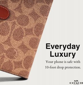 Coach Coach Folio Signature C Case - Etui 2w1 z klapką iPhone 15 Pro Max (Tan) 4