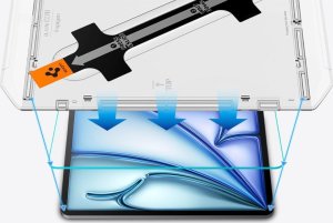 Spigen GLAS.TR EZ FIT - Szkło hartowane do iPad Air 11" (M2, 2024) (AGL07798) 4