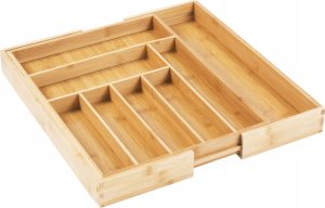 GreenBlue Rozsuwany bambusowy organizer na sztućce 325-500x430x45mm (GB379) 2
