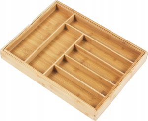 GreenBlue Rozsuwany bambusowy organizer na sztućce 325-500x430x45mm (GB379) 3