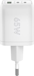 Ładowarka Goobay goobay USB-C fast charger Nano, PD, GaN, 65 watts (white, 1x USB-A, 2x USB-C PD, Charge 3.0) 4