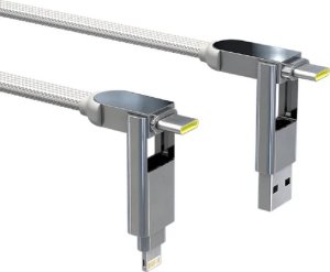 Kabel USB Rolling Square USB-C - Lightning 2 m Biały (RS-XLM02R) 2