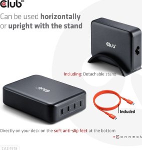 Ładowarka Club 3D Club3D Ladegerät   4xUSB Typ C               PD 240W, GaN retail 6
