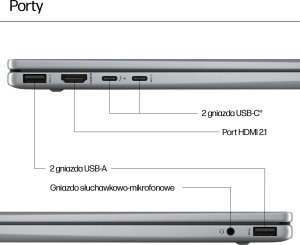 Laptop HP HP ENVY x360 14 - Ryzen 5 8640HS | 14"-WUXGA-Dotyk | 16GB | 512GB | Win11Pro | Srebrna 9