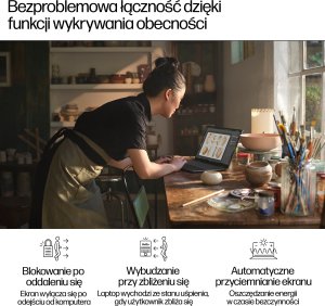 Laptop HP HP ENVY x360 14 - Ryzen 5 8640HS | 14"-WUXGA-Dotyk | 16GB | 512GB | Win11Pro | Srebrna 10